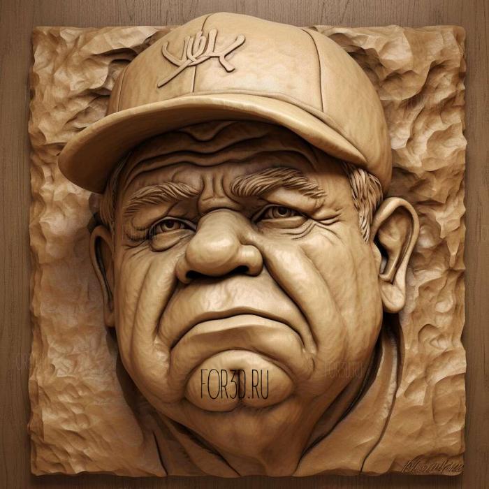 Babe Ruth 1 stl model for CNC